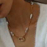 Classic Full Diamond Baroque Chain Necklace - floysun