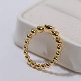 Classic Single Layer Bubble Diamond Stacking Ring - floysun