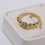 Classic Single Layer Bubble Diamond Stacking Ring - floysun