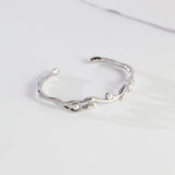 Cloud Moon Silver Pearl Bangles Bracelet - floysun