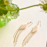 COCOKIM Flowing Bead Series Diamond Fringe Earrings - floysun