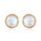 COCOKIM Geometric Series Circular Winding Ear Clip Pearl Ear Studs - floysun