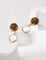 Coffee Milk Pearl Drop Earrings - floysun