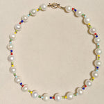 Colorful Beaded Baroque Pearl Necklace - floysun