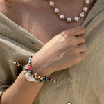 Colorful Beaded Baroque Pearl Necklace - floysun