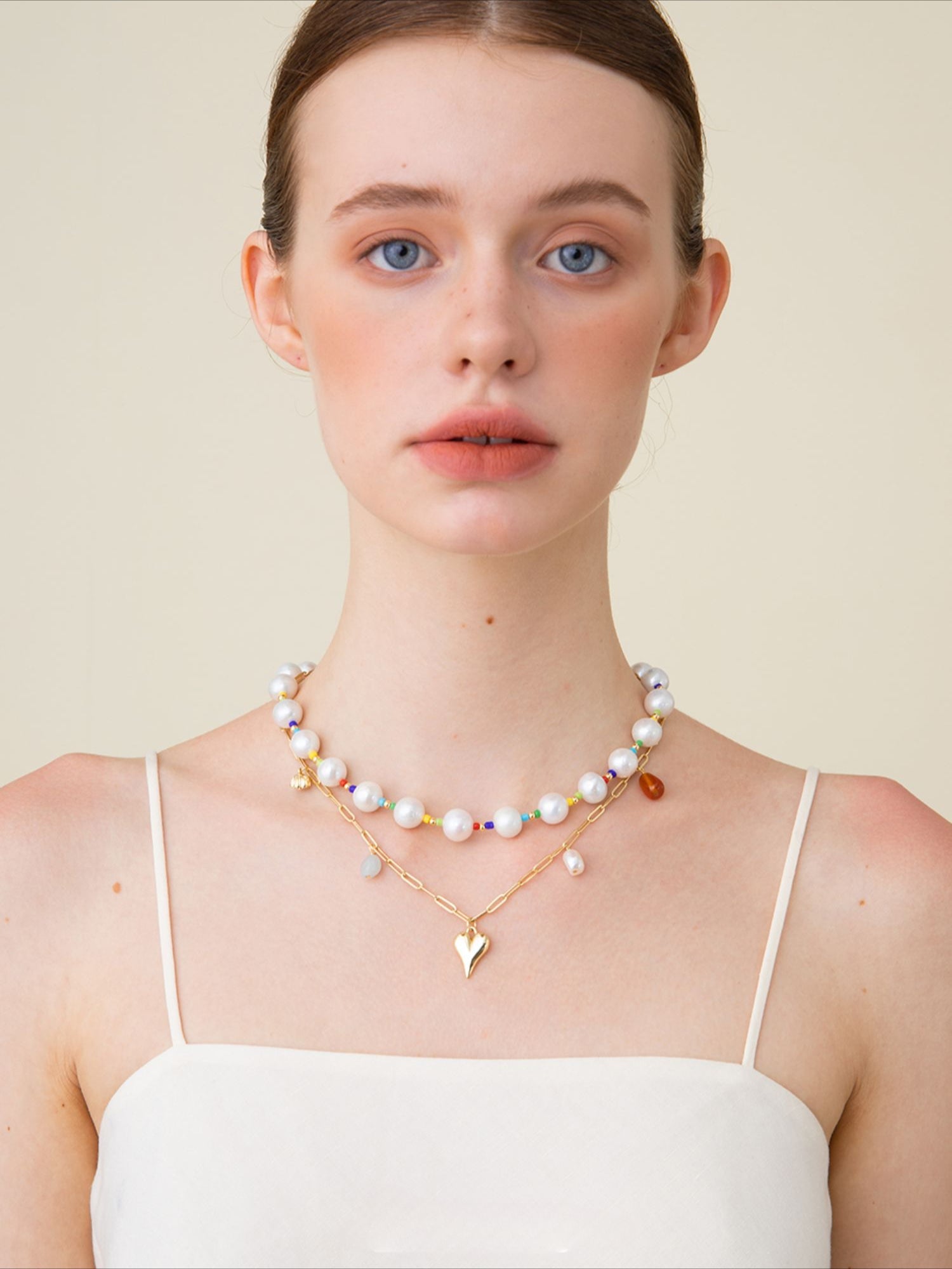 Colorful Beaded Baroque Pearl Necklace - floysun