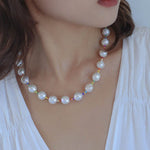 Colorful Beaded Baroque Pearl Necklace - floysun