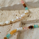 Colorful Beaded Freshwater Pearl Bracelet - floysun