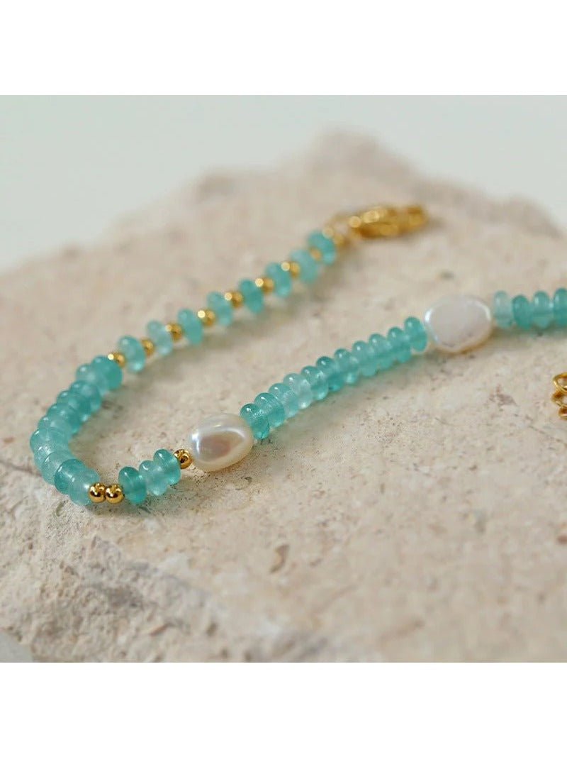 Colorful Beaded Freshwater Pearl Bracelet - floysun