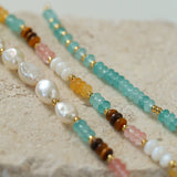 Colorful Beaded Freshwater Pearl Bracelet - floysun