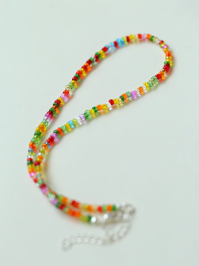 Colorful Beaded Pearl Necklace - floysun