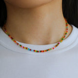 Colorful Beaded Pearl Necklace - floysun