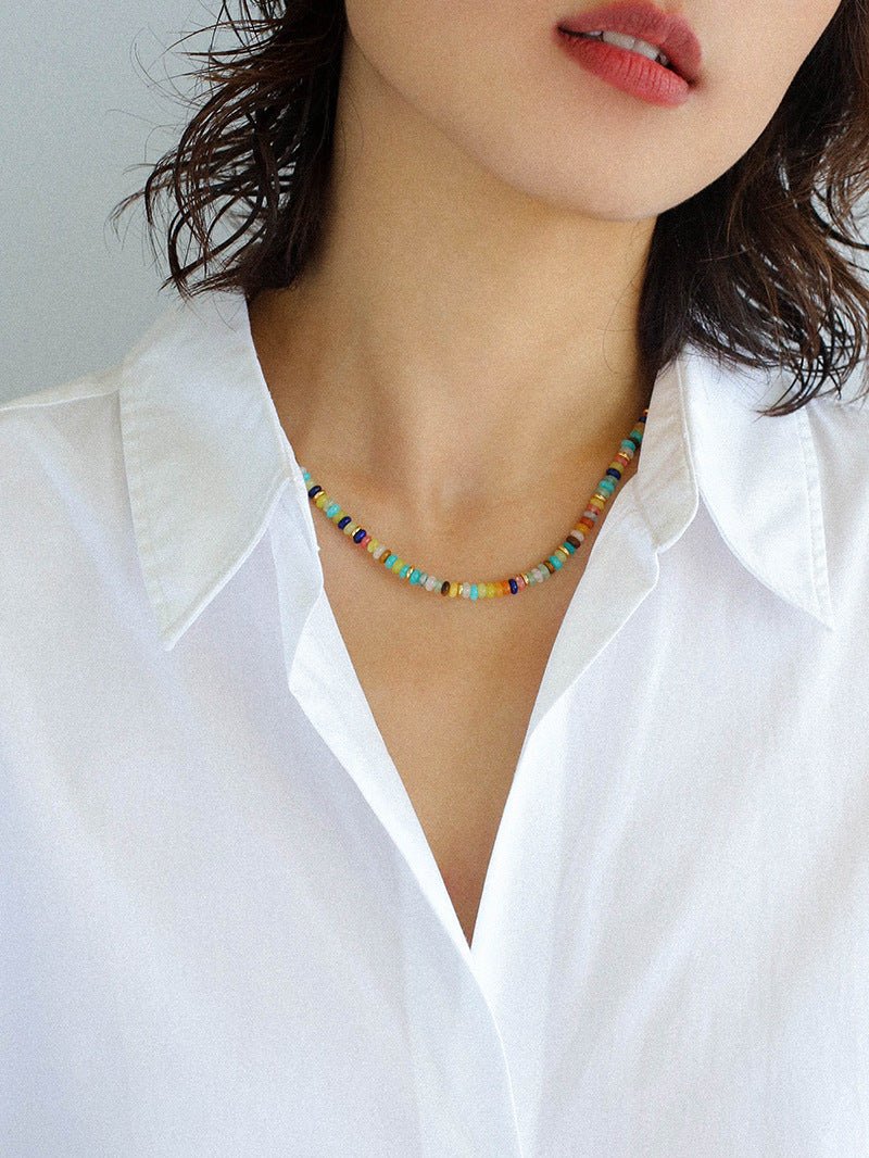 Colorful Stone Beaded Necklaces - floysun