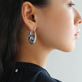 Conch Texture Hoop Earrings - floysun