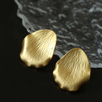 Creative Artistic Petal Textured Statement Earrings - floysun