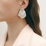 Creative Artistic Petal Textured Statement Earrings - floysun