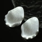 Creative Artistic Petal Textured Statement Earrings - floysun