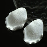 Creative Artistic Petal Textured Statement Earrings - floysun