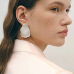 Creative Artistic Petal Textured Statement Earrings - floysun