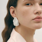 Creative Artistic Petal Textured Statement Earrings - floysun