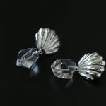 Creative Shell and White Crystal Drop Earrings - floysun