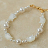 Cute Cat Swarovski Pearl Bracelet - floysun