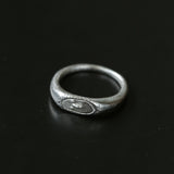 Sterling Silver Face Detail Ring