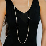 Daily Versatile Long Rice Pearl Necklace - floysun