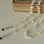 Dance of Pearls Natural Irregular Pearl Long Necklace - floysun