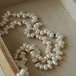 Dance of Pearls Natural Irregular Pearl Long Necklace - floysun