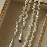 Dance of Pearls Natural Irregular Pearl Long Necklace - floysun