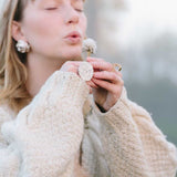 Dandelion Earrings Nature - Inspired Blooming Design - floysun