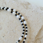 Dark Tide Black and White Pearl Necklace - floysun