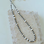 Dark Tide Black and White Pearl Necklace - floysun