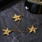 Dazzling Stars Pentagram Planet Element Necklace Gold - floysun