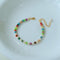 Dopamine - Colored Natural Stone and Pearl Beaded Bracelet - floysun