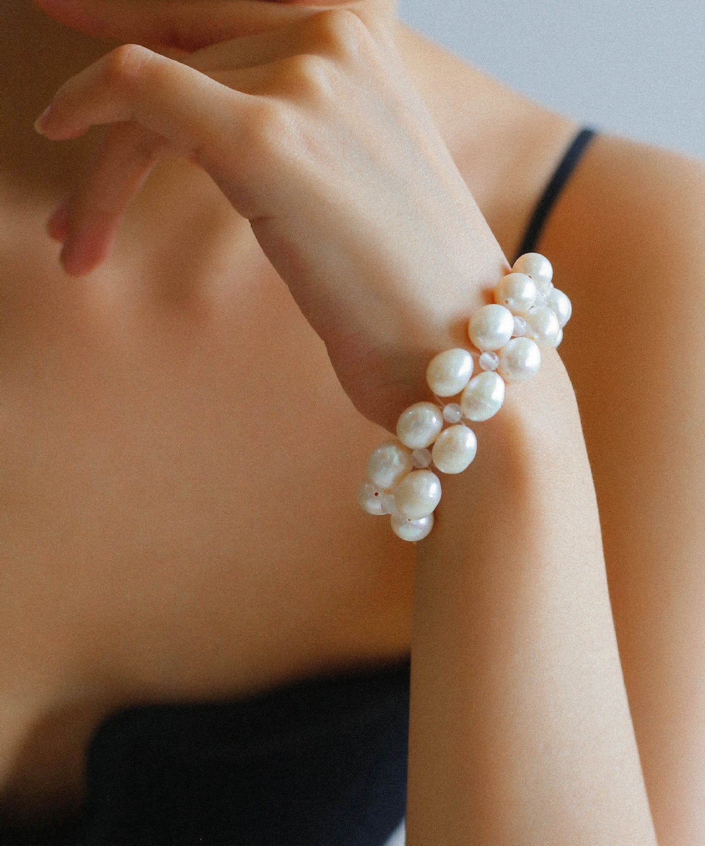 Double Layer Braided Freshwater Pearl Bracelet - floysun