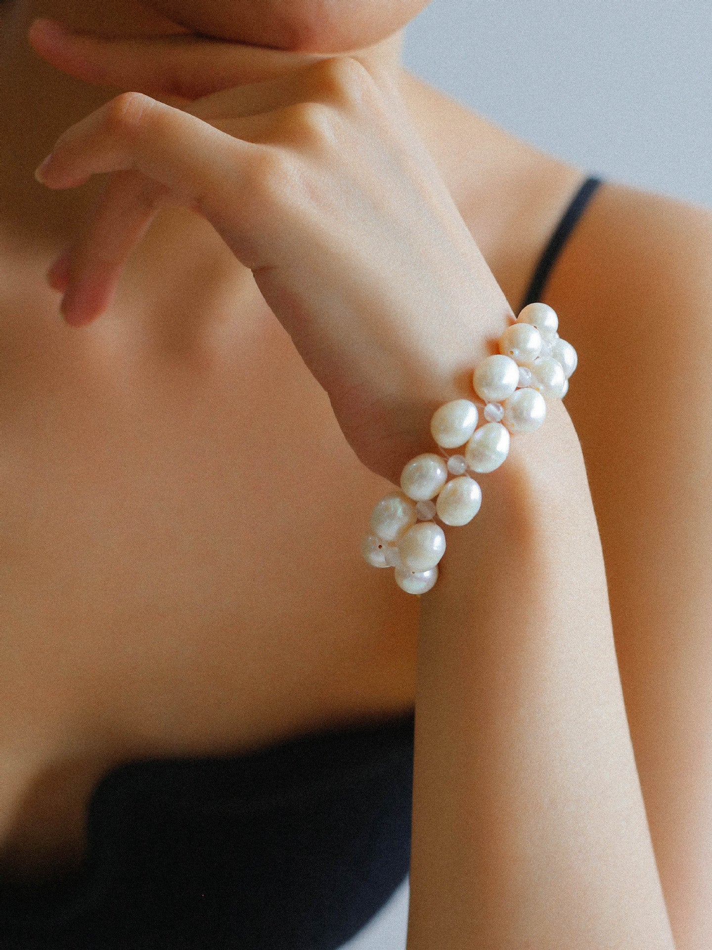 Double Layer Braided Freshwater Pearl Bracelet - floysun