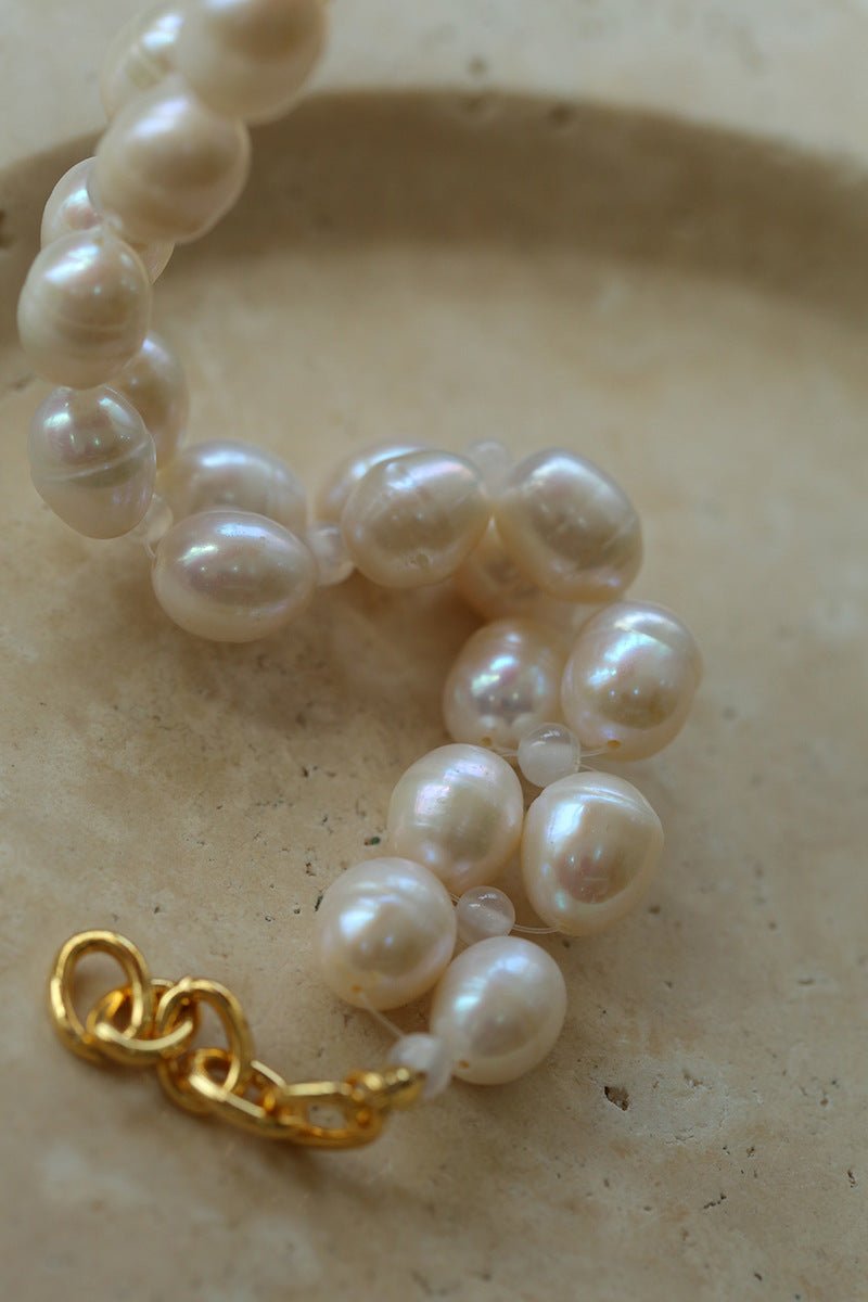 Double Layer Braided Freshwater Pearl Bracelet - floysun