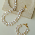 Double Layer Braided Freshwater Pearl Bracelet - floysun