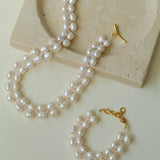 Double Layer Braided Freshwater Pearl Bracelet - floysun