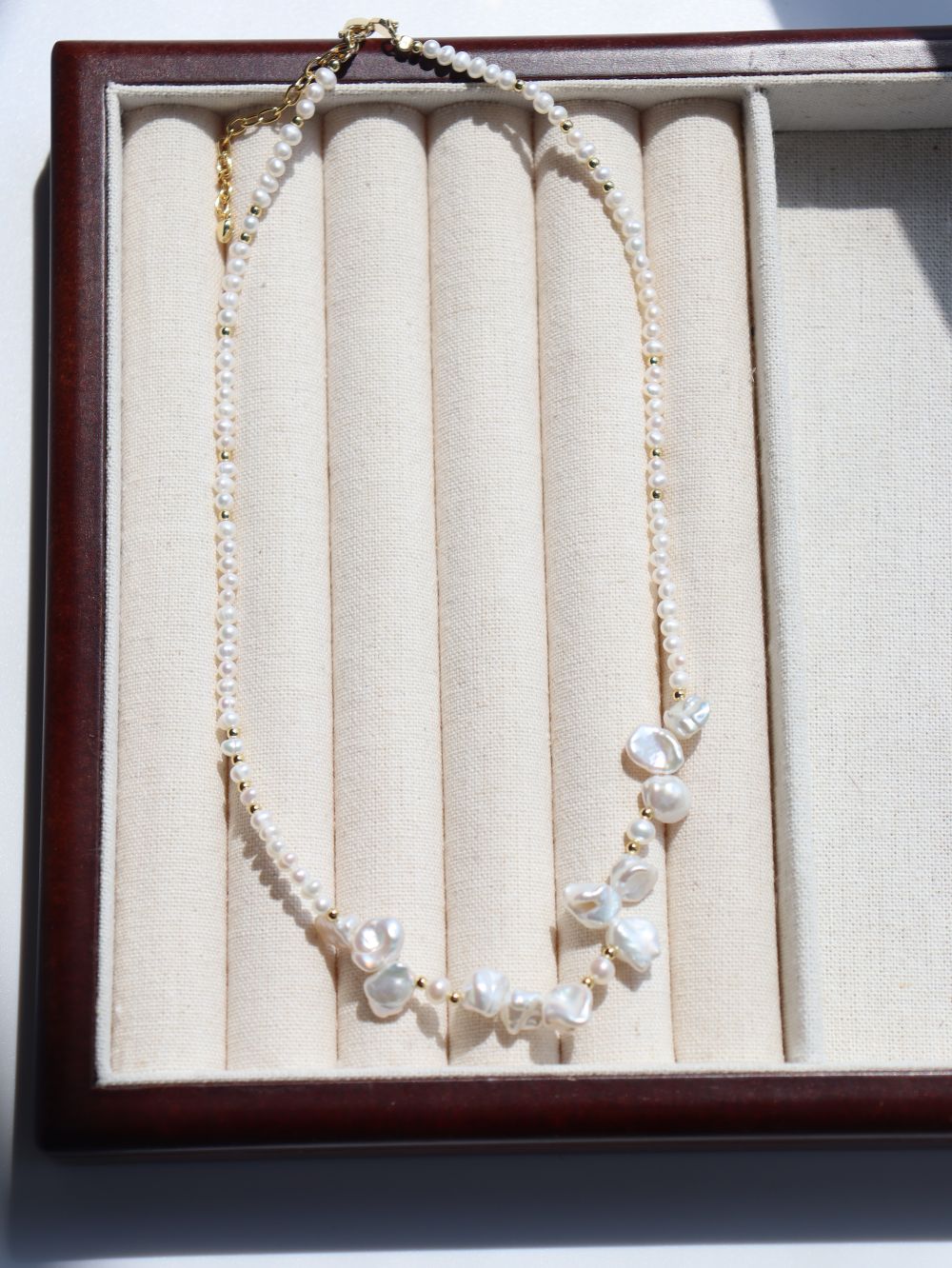 Dream Dewdrop Baroque Pearl Necklace - floysun