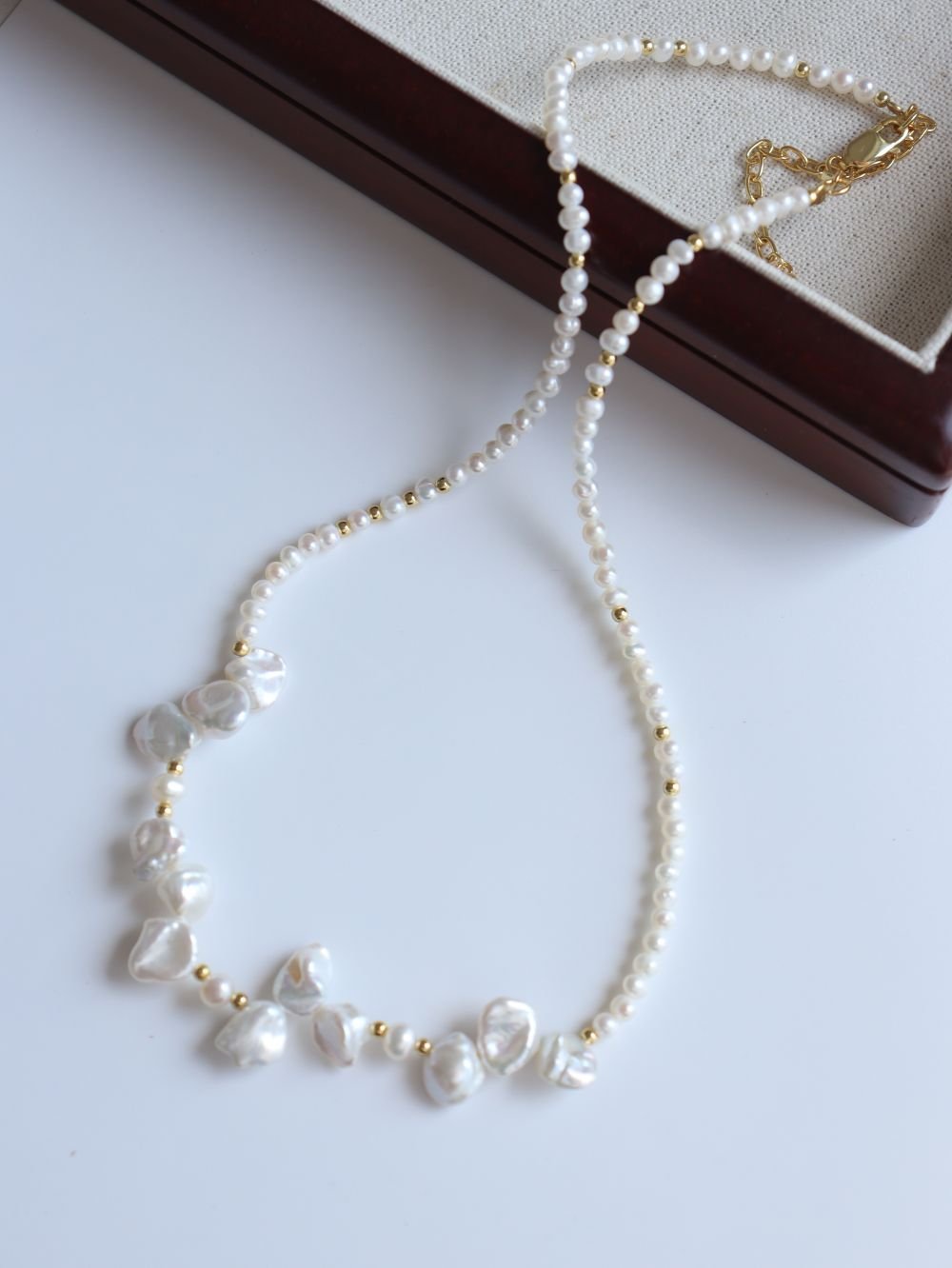 Dream Dewdrop Baroque Pearl Necklace - floysun