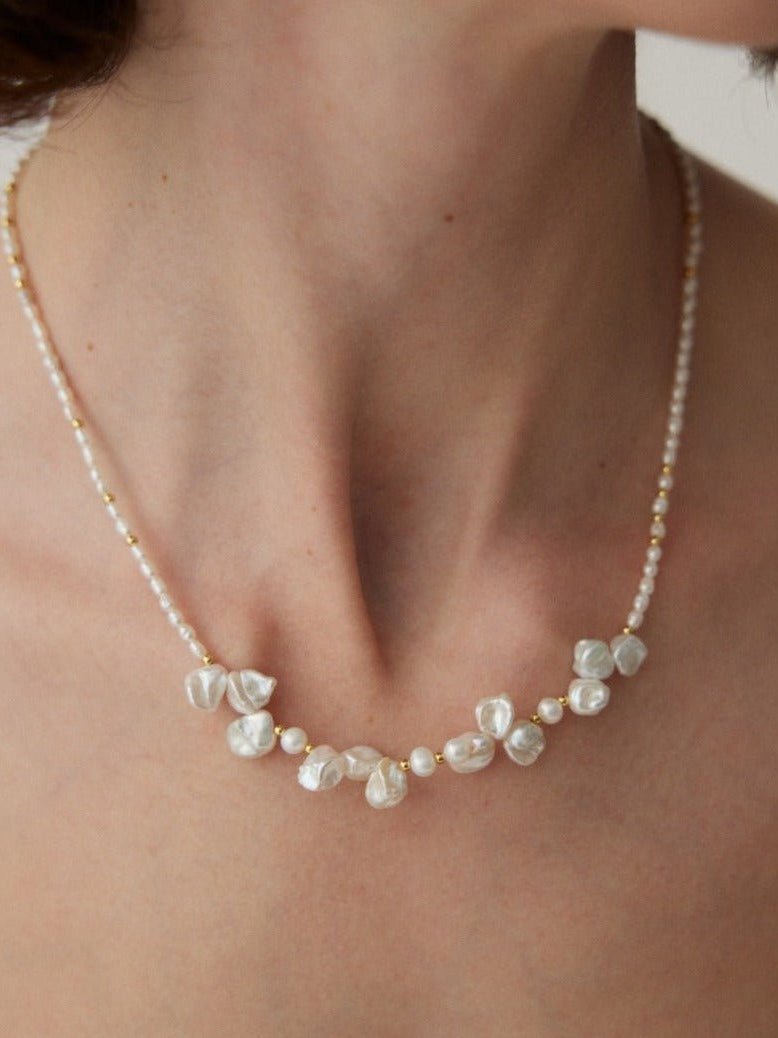 Dream Dewdrop Baroque Pearl Necklace - floysun