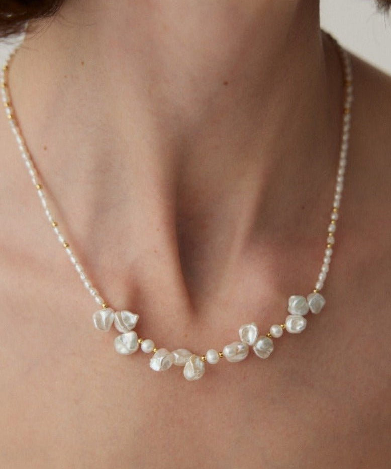 Dream Dewdrop Baroque Pearl Necklace - floysun