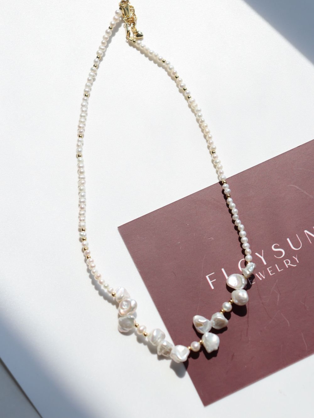 Dream Dewdrop Baroque Pearl Necklace - floysun