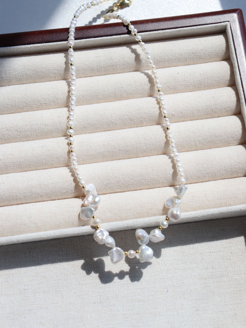 Dream Dewdrop Baroque Pearl Necklace - floysun