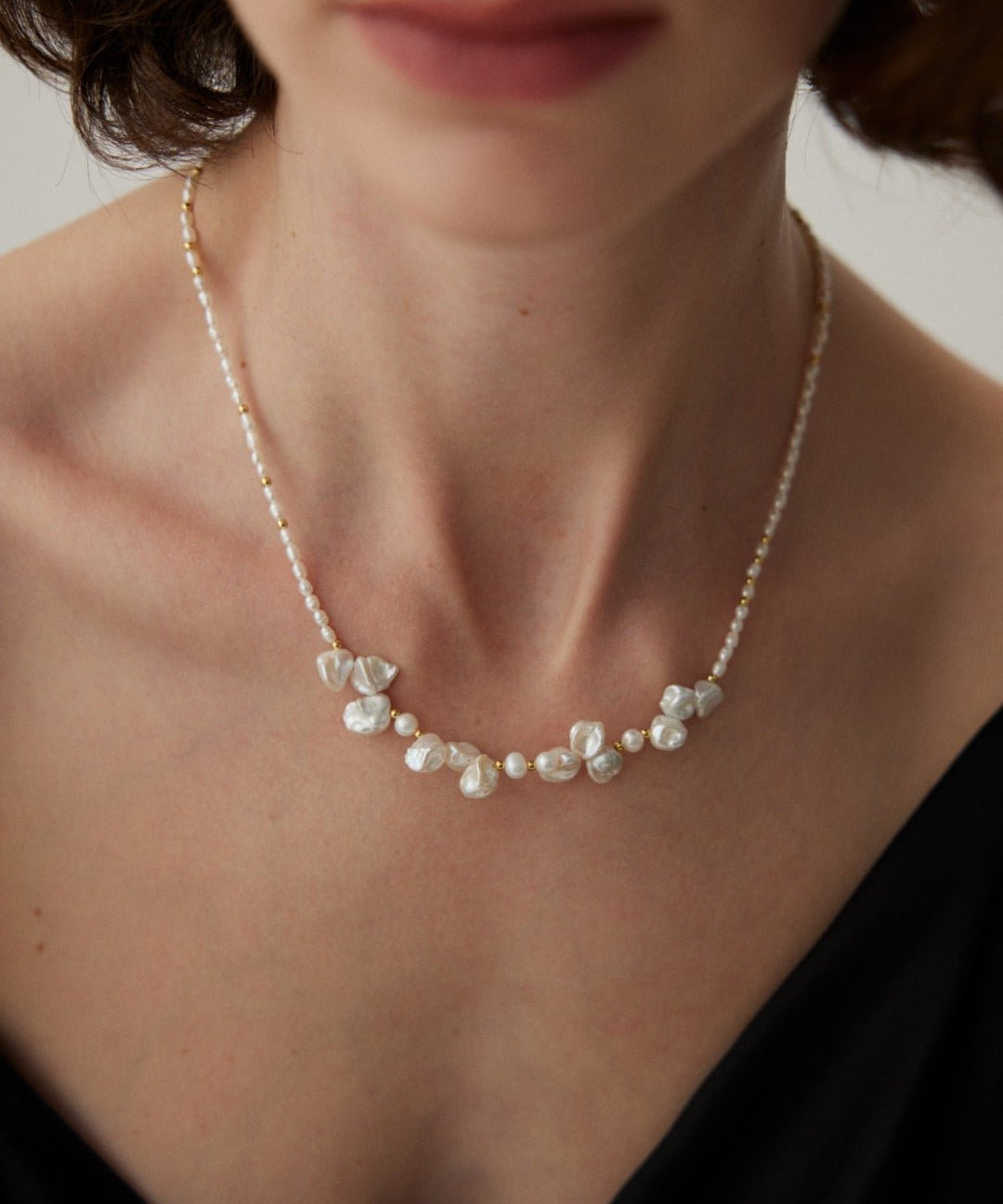 Dream Dewdrop Baroque Pearl Necklace - floysun