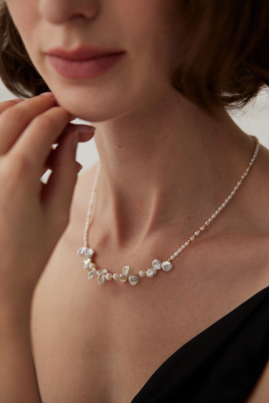 Dream Dewdrop Baroque Pearl Necklace - floysun