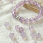 Dreamy Purple Chalcedony With Full Diamond Small Waist Bracelet - floysun